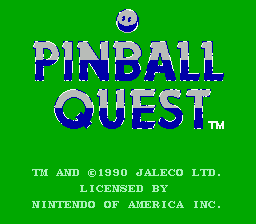 Pinball Quest title screenshot
